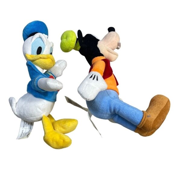 Disney Goofy Donald Duck Plush Stuffed Animals Small Soft - Picture 4 of 5